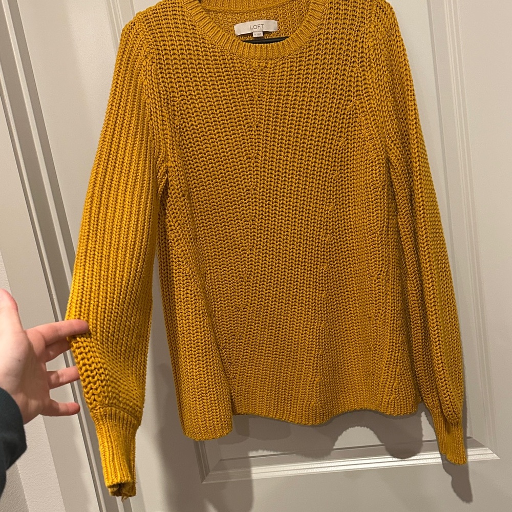 LOFT Golden Knit Pullover - Picture 4 of 5